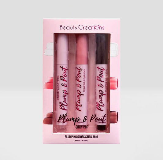 BEAUTY CREATIONS - PLUMPING GLOSS STICK TRIO