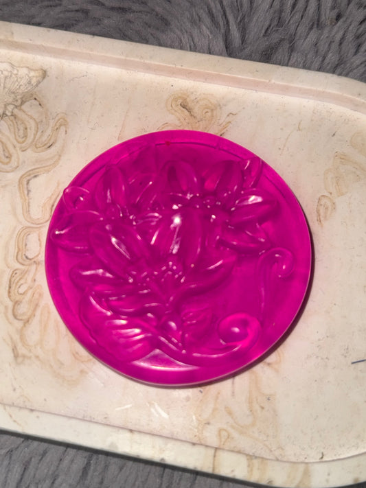 Round Shape Soaps with a Flower
