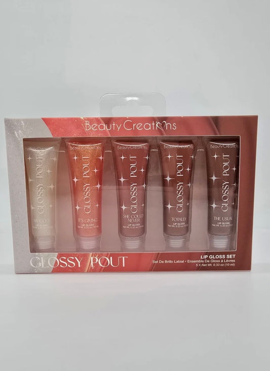 BEAUTY CREATIONS- GLOSSY POUT- LIP GLOSS SET